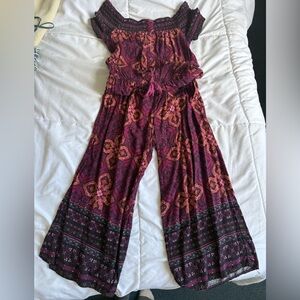 Xhilaration Multicolor Patterned Jumpsuit